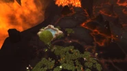 The Moonwell filled at Malfurion's Breach with fruit trees and bushes.
