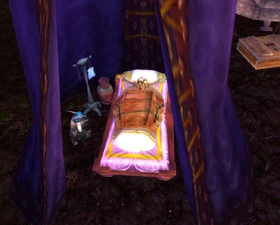 Hamuul near death at the Sanctuary of Malorne.