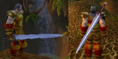 Human Male wielding Nightblade.