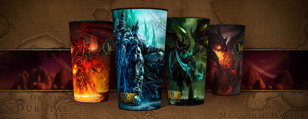 World of Warcraft Collectible Edition Cups Set of All 4 .AM//PM