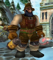 Dwarf male wearing Brewfest Regalia and holding a 