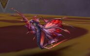 Red dragonhawk hatchling