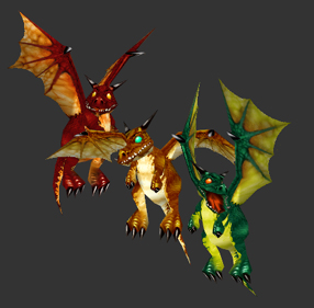 Red, bronze, and green whelps