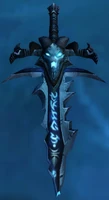 FrostmourneShattered.png (374 KB) Frostmourne lies on the ground, shattered after the Lich King is defeated atop Icecrown Citadel.
