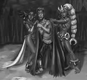 High elf cultists welcoming a new member.