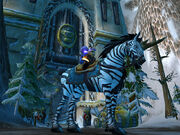 A gnome on a Swift Zhevra.