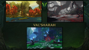 Val'sharah, part of the new Broken Isles continent.