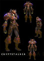 Orc female wearing Cryptstalker Armor