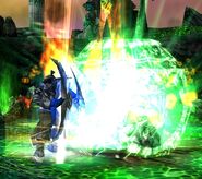 Illidan absorbing the Skull of Gul'dan