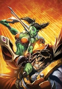 Garona fighting Varian Wrynn.