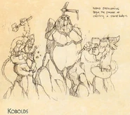 Kobold earthsmiths creating a stone golem.