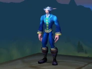 [Festive Blue Pant Suit]