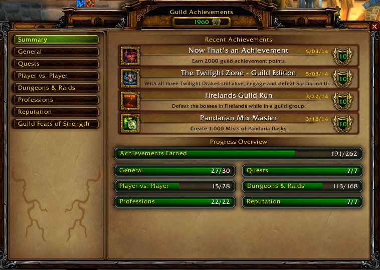 Heroic Knights @ Thrall - Guild - WoW Leaderboards - World of