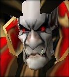 Tichondrius' face from Warcraft III.