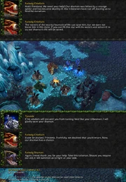 Tyrande saves a furbolg shaman from corruption.