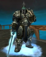 The Lich King clenching his fist.