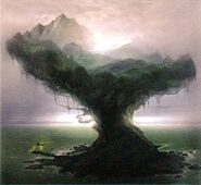 Idrassil, a possible concept for Teldrassil.