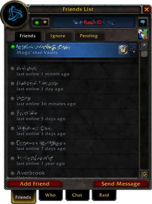 Chat online wow