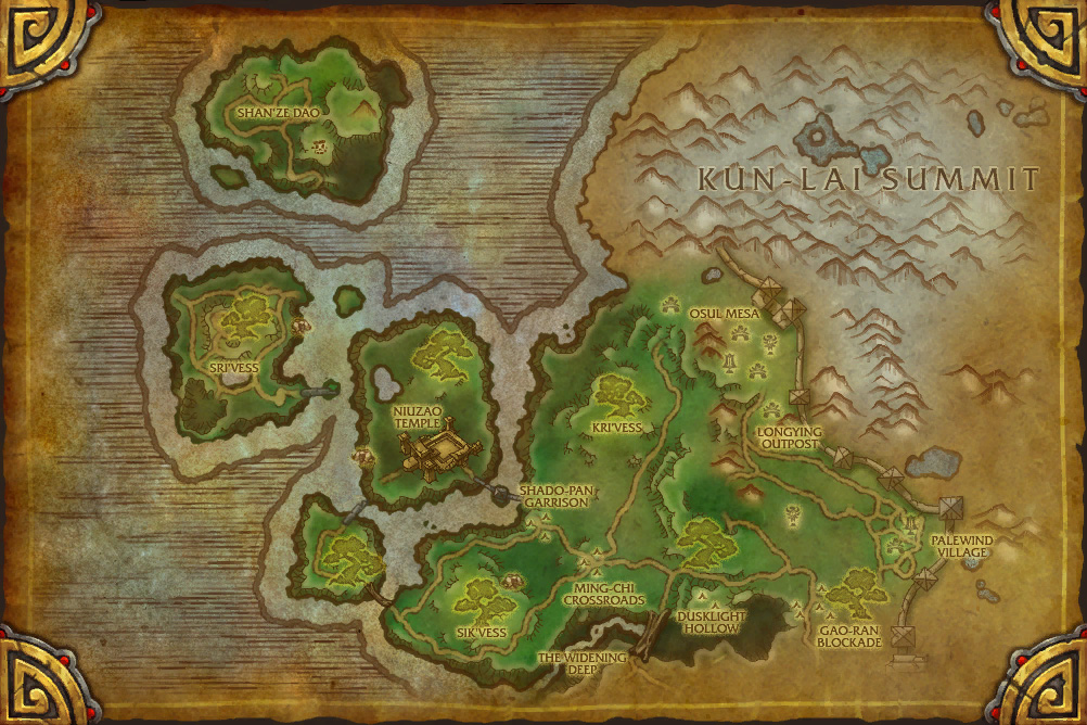 mist of pandaria map mist of pandaria map