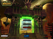 The Burning Crusade Login screen