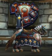 Crusader's Black Warhorse