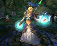 Jaina using Mass Teleport in Battle for Mount Hyjal