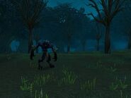 A worgen in the Rotting Orchard