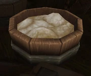 Silk Cocoon Bucket containing raw silk