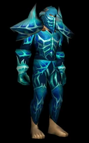 Human male wearing the Icebane armor