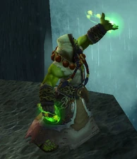 Thrall attempting to seal the rift between worlds at the Maelstrom.