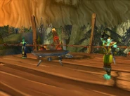 Voriya dancing on the right.