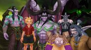 Illidan in all different apprences and ages. Fan art by Assey Westfall