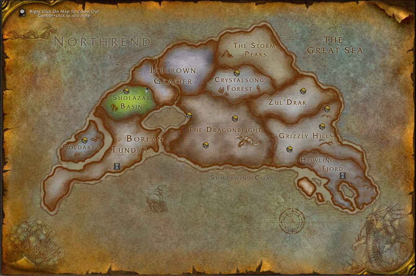 Northrend is likely be added in a future expansion, possibly even the next....