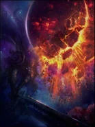 Sargeras cleaving planet.jpg (39 KB) Sargeras cleaving planet