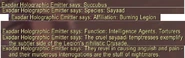 Succubus description.jpg (143 KB) Text under the "Succubus" hologram emitter in the Exodar.