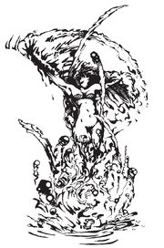 Water Elemental in female form.