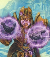 Thira Anvilash: "There are those who wish to calm the elements as peacefully as possible, but I am more than willing to do so with violence and pain."