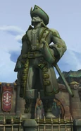 Statue von Daelin in Boralus, Hauptstadt von Kul Tiras