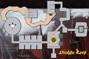 Unfinished map layout of the Utgarde Keep instance.