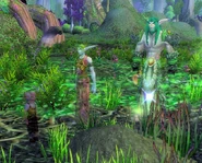 Leyara, Fandral, and Istaria.