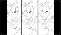 S1e3b Animatic Wander singing in three separate columns
