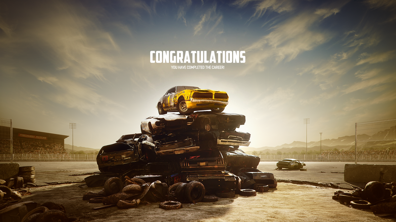 Career completed screen