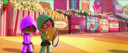 "My first race with Vanellope!"