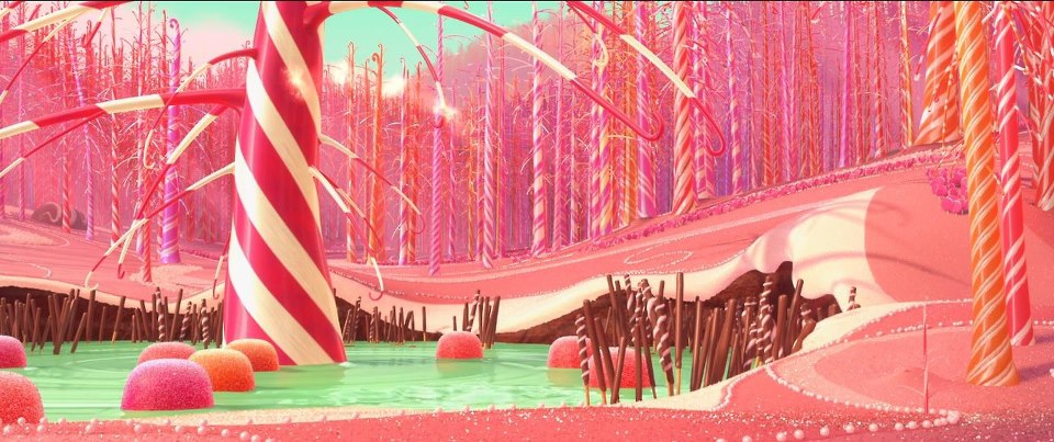 candyland candy cane forest