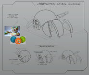 Concept art of a Jawbreaker Cy-bug.