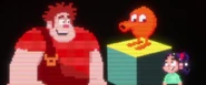 Q*bert, Ralph, and Vanellope in the credits.