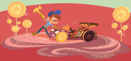 Felix repairing Vanellope's kart in the Little Golden Book.