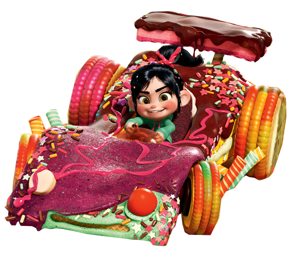 wreck it ralph vanellope von schweetz car