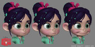 Vanellope's facial expressions by Suzan Kim.