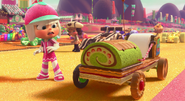 Taffyta reveals Vanellope's kart.